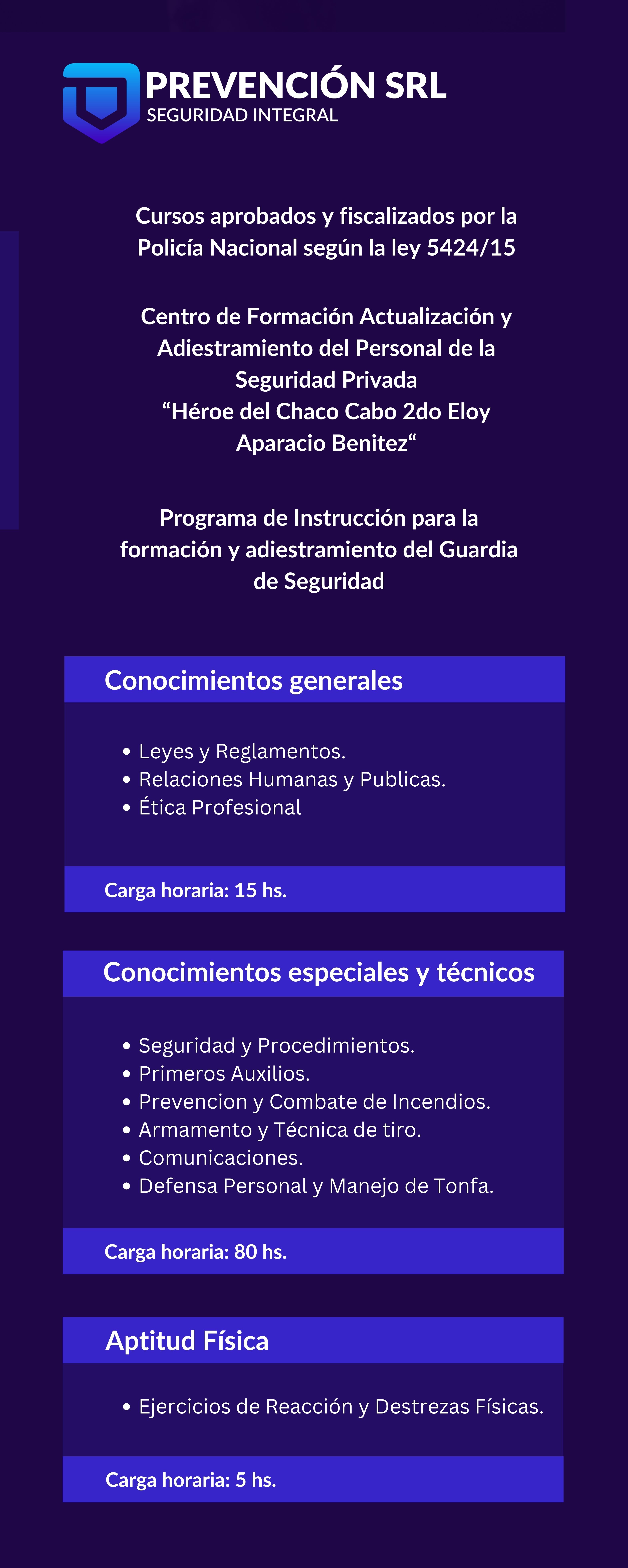Entrenamiento de seguridad en nuestro centro